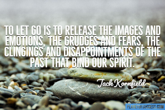 Uplifting letting go quote