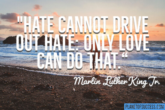Hate cannot drive out hate quote