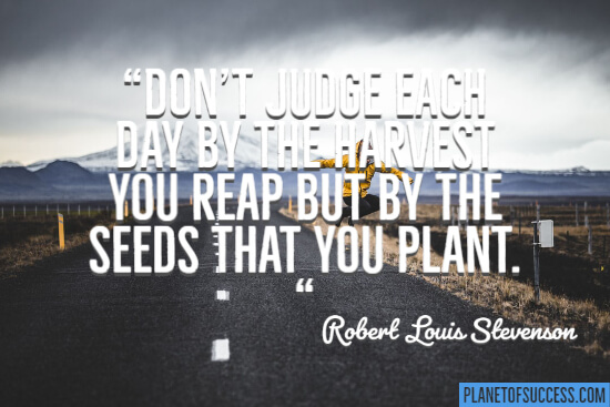 The seeds that you plant