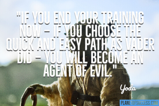 End your training quote