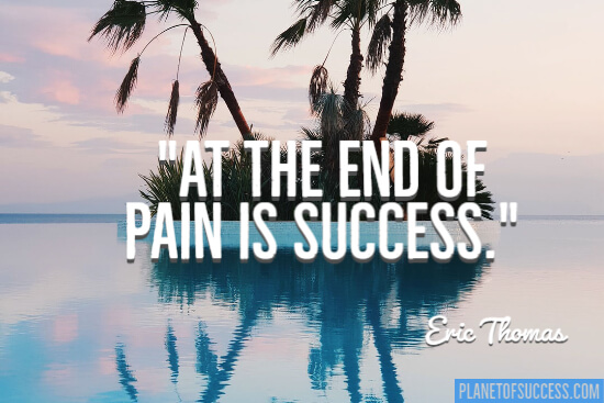 At the end of pain