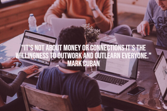 Motivational quote about work