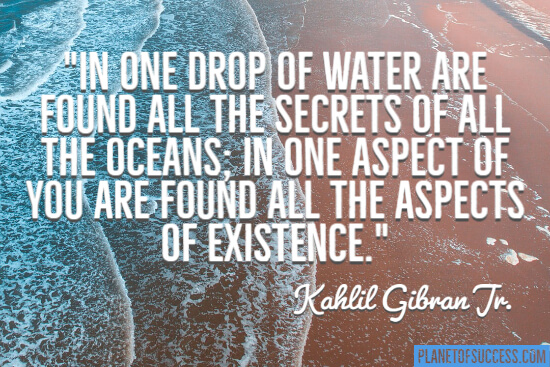 One drop of water quote