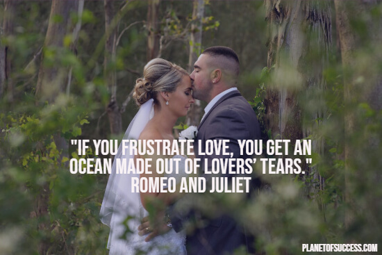 Romeo and Juliet quote about frustrating love