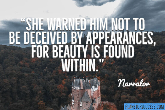 For beauty is found within quote