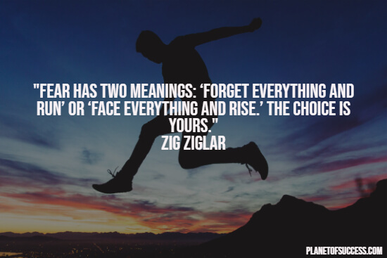 Overcoming fear quote
