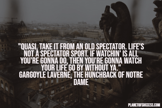 Quote about being a spectator