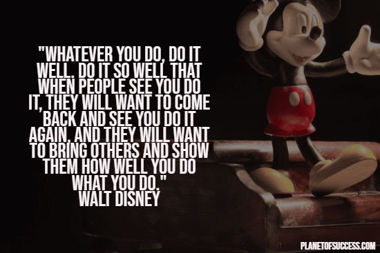 Greatness quote by Walt Disney