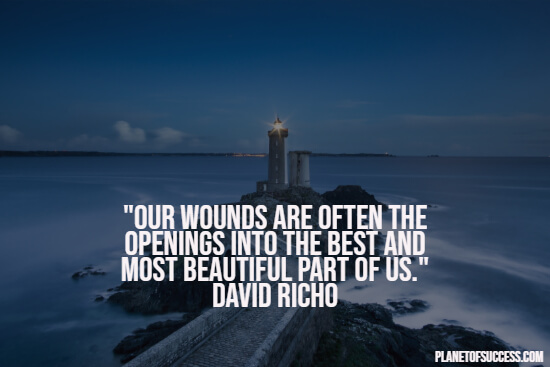 Healing quote about wounds