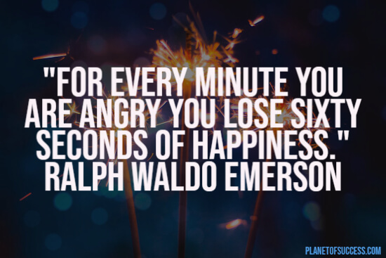 Emerson quote about being angry