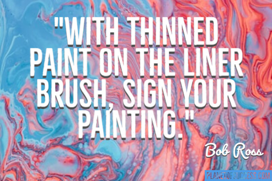 Sign your painting