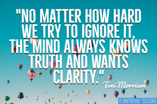 The mind always knows truth