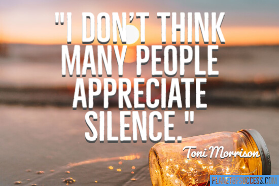 Appreciate silence