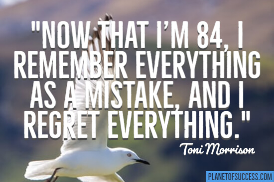 I regret everything